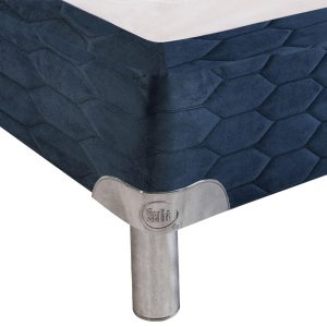 Som. Serta Plus Pana AzulPatas Metal 0.80 Acercamiento